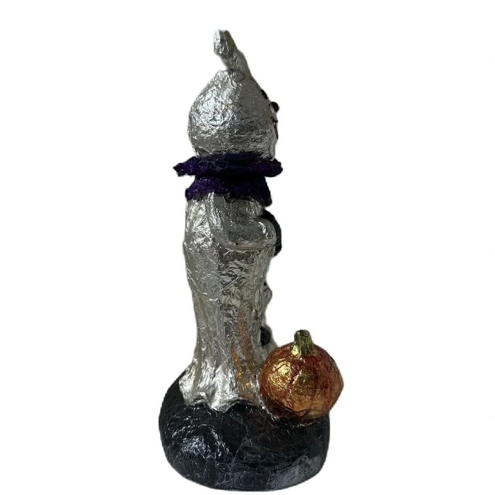 Halloween Ghost Foil Figurine and Pumpkins  Vintage Decor - Picture 4 of 15